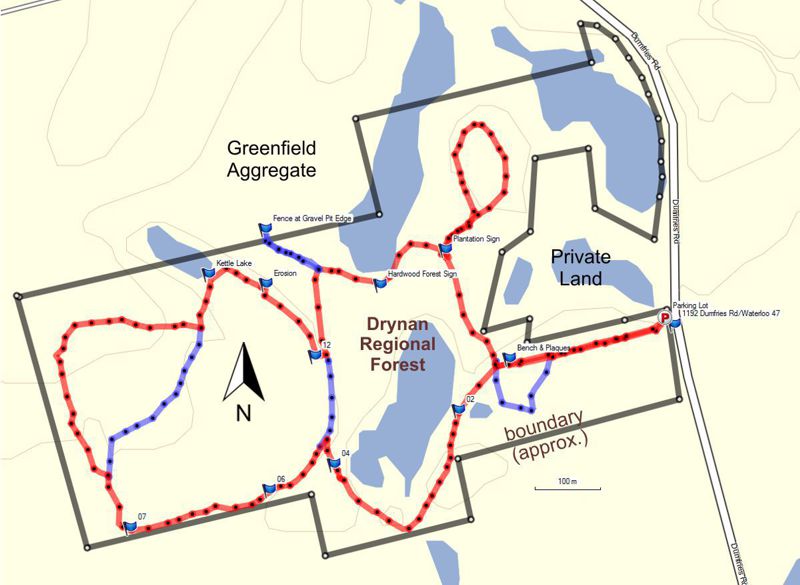 FWR Dickson GPS Track Map